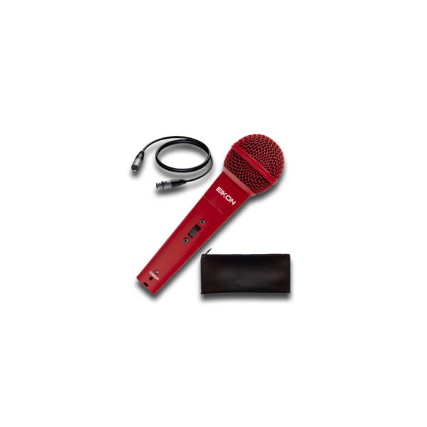 eikon dm800rd microfono dinamico per voce colore rosso