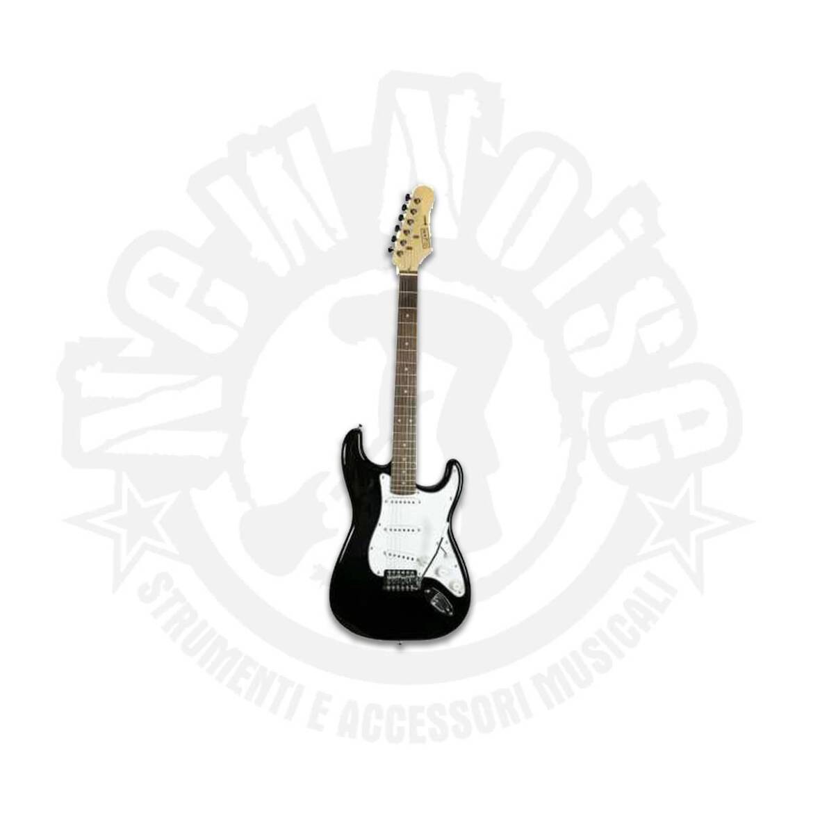 OQAN – QGE-ST10 BK – Chitarra elettrica modello stratocaster (nera)