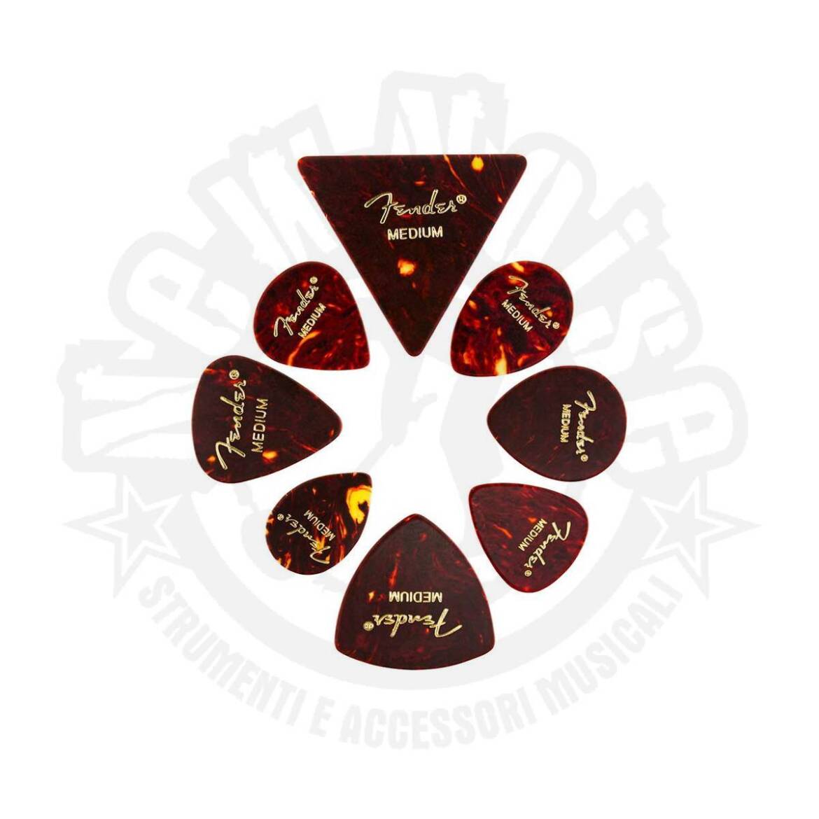 FENDER – 0980200300 – Pack di 8 plettri varie forme e dimensioni