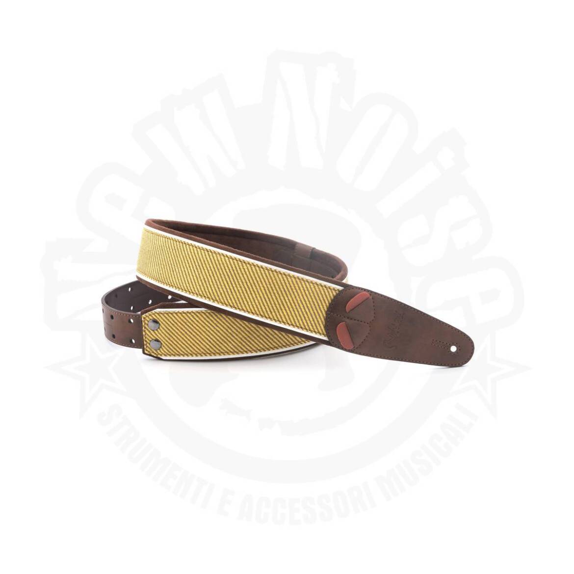 RIGHTON – AMPSTRAPS TWEED BROWN – Tracolla gialla