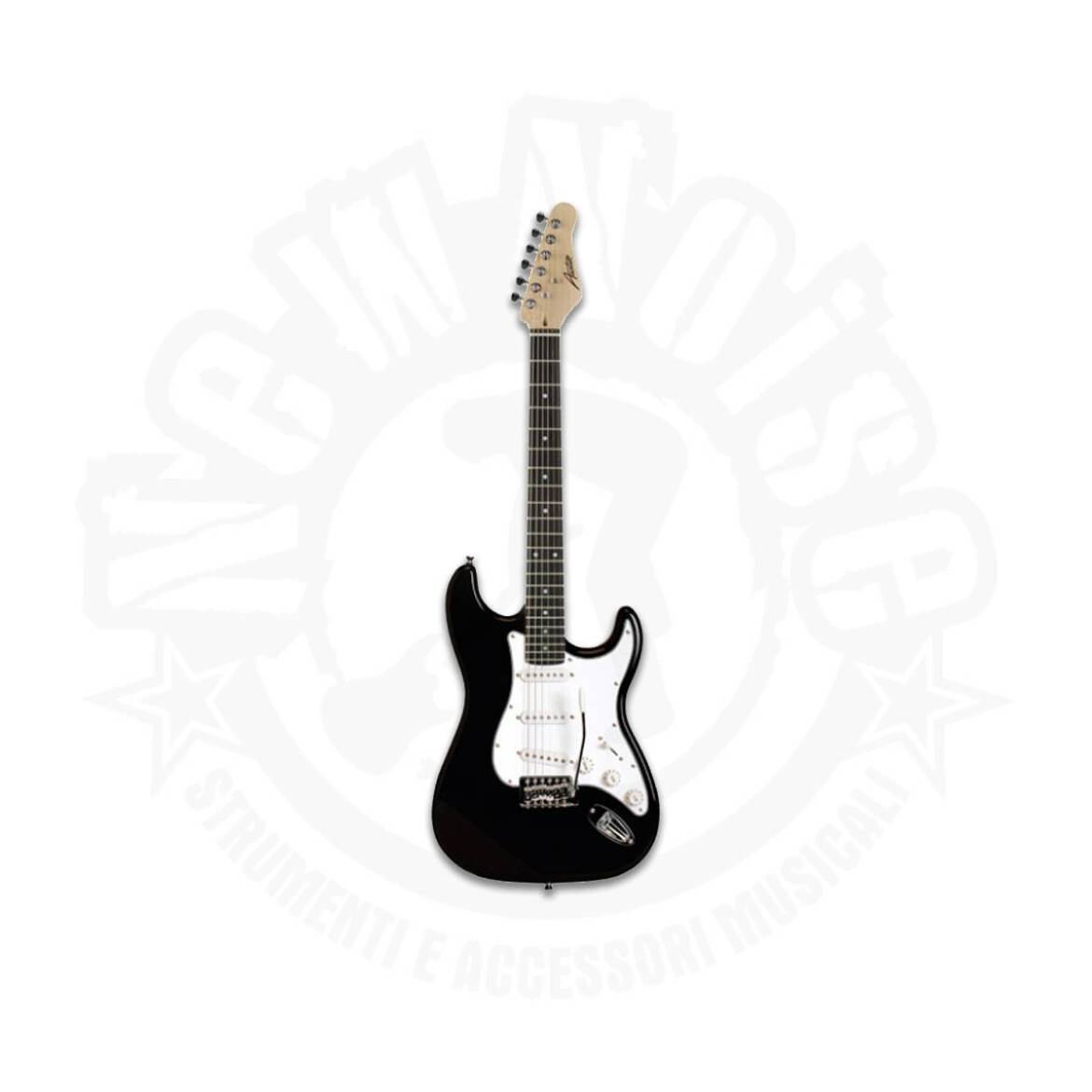 AUSTIN – AST100BL – Chitarra elettrica solid body nera