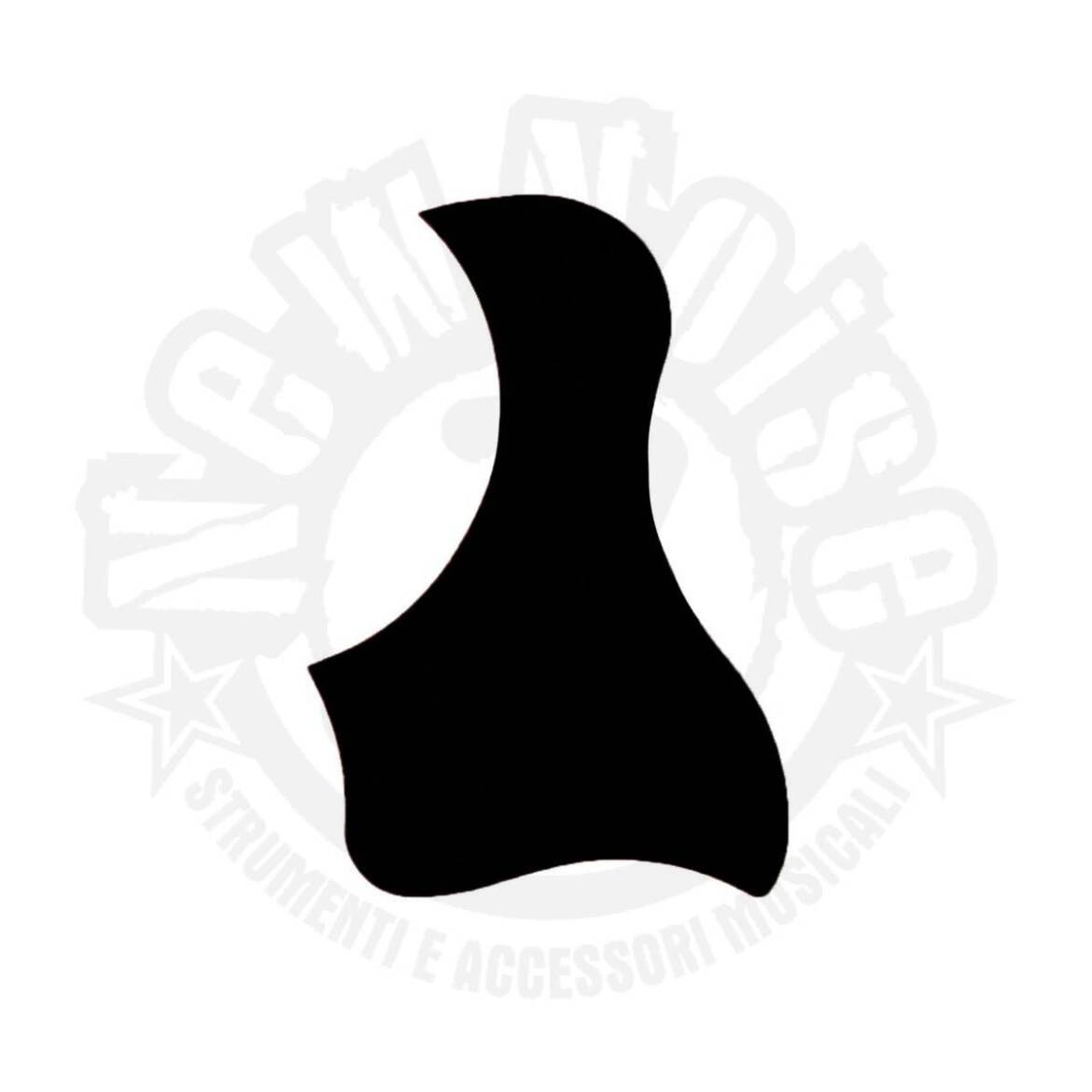 ALICE – A024JP-BK – Battipenna per acustica autoadesivo (nero sagomato)