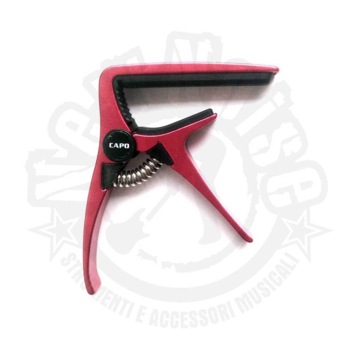 DOMUS – AC1220CR – Capotasto per chitarra classica in alluminio rosso