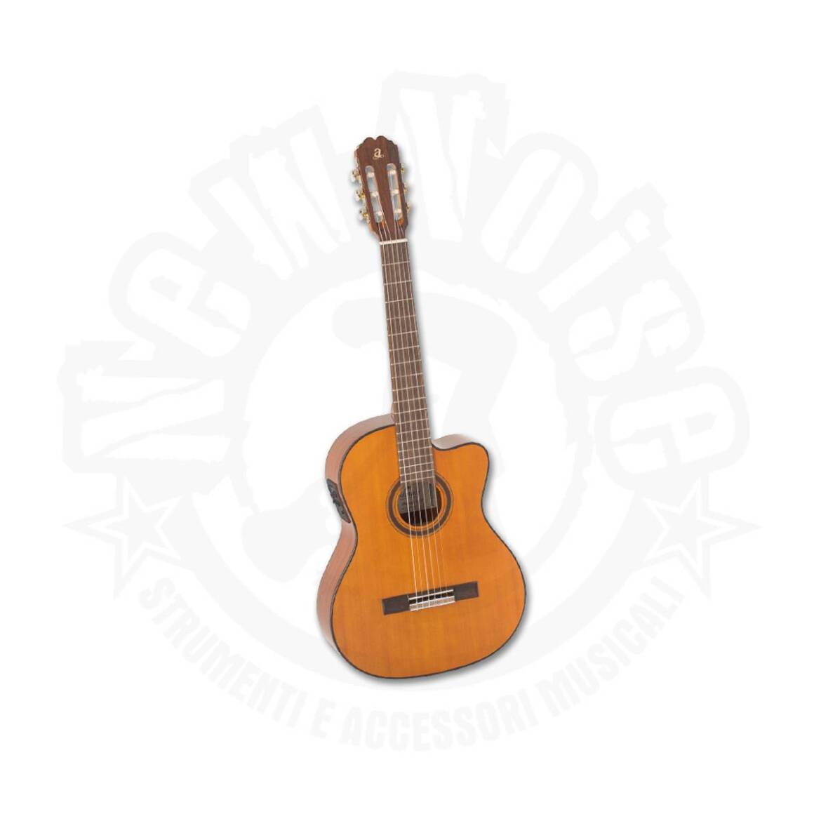 ADMIRA – MALAGA ECF – Chitarra classica spagnola professionale preamplificata con spalla mancante