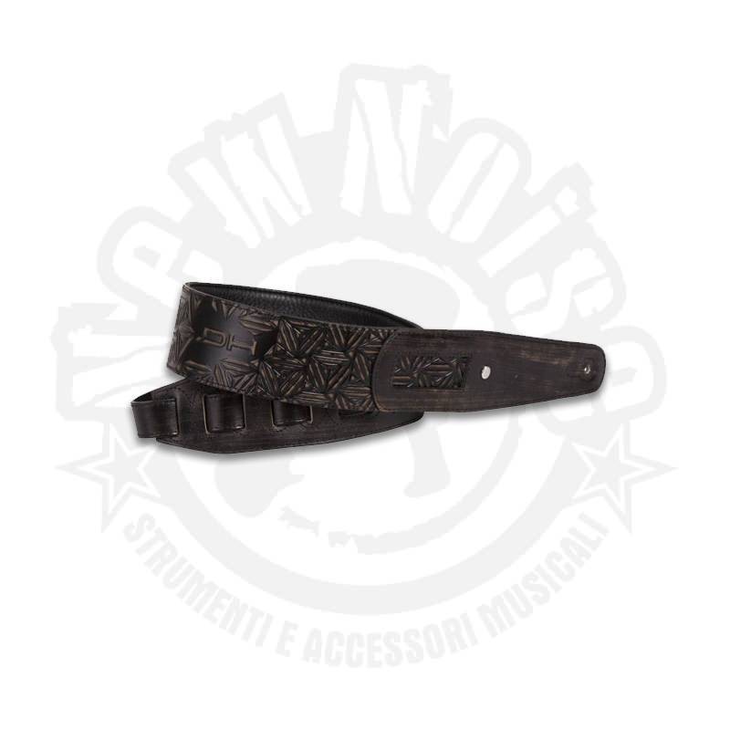 DIE HARD – DHSTRAP600GR – Tracolla regolabile in vera pelle Italiana grigia