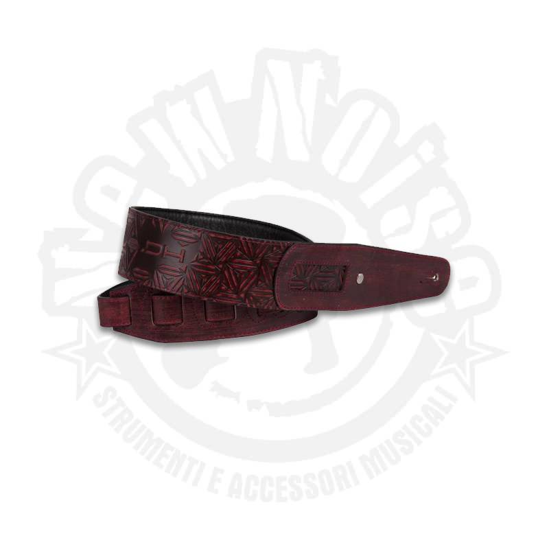 DIE HARD – DHSTRAP600RD – Tracolla regolabile in vera pelle Italiana rossa