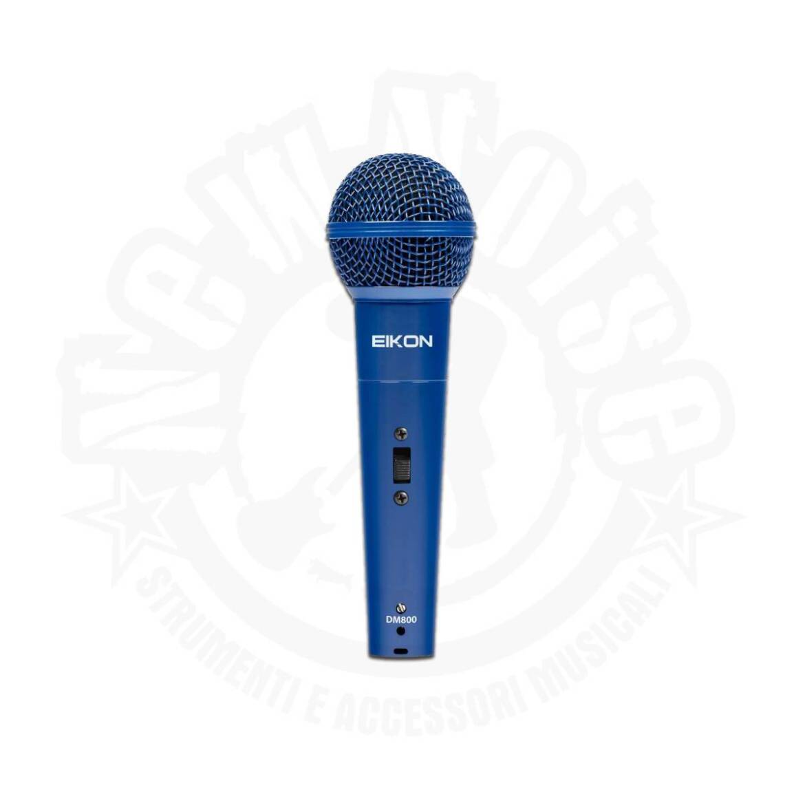 EIKON – DM800BL – Microfono dinamico blu con cavo incluso