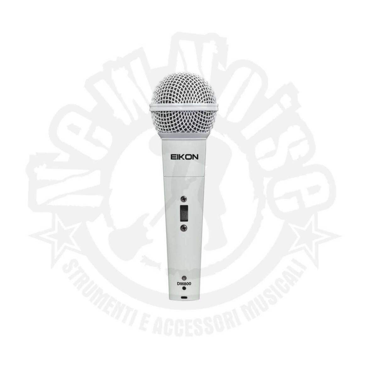 EIKON – DM800WH – Microfono dinamico bianco con cavo incluso