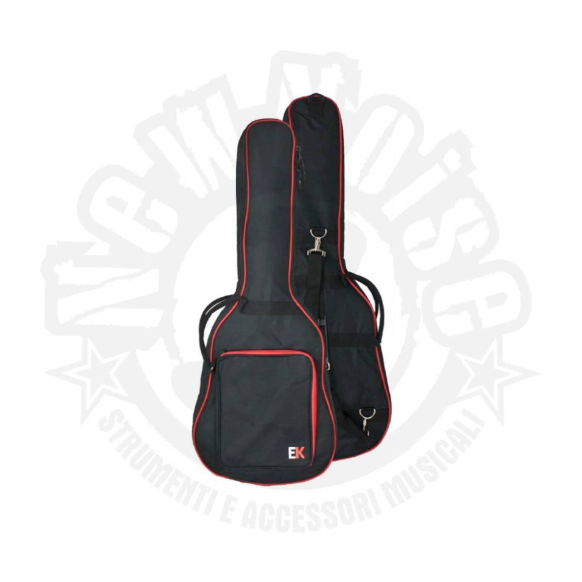 EK – FGA15RD – Borsa per chitarra acustica con imbottitura 15mm