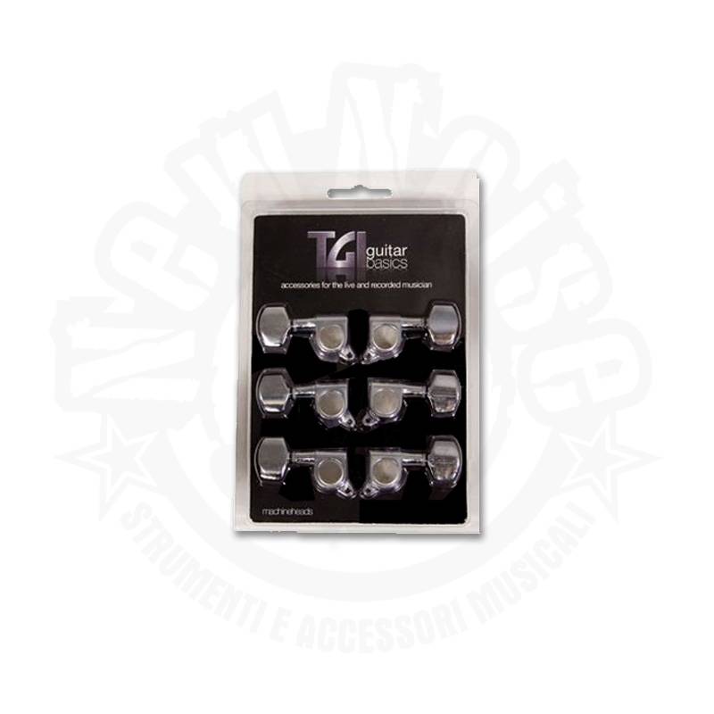 TGI GUITAR BASICS – TG415C – Set di meccaniche 3L 3R