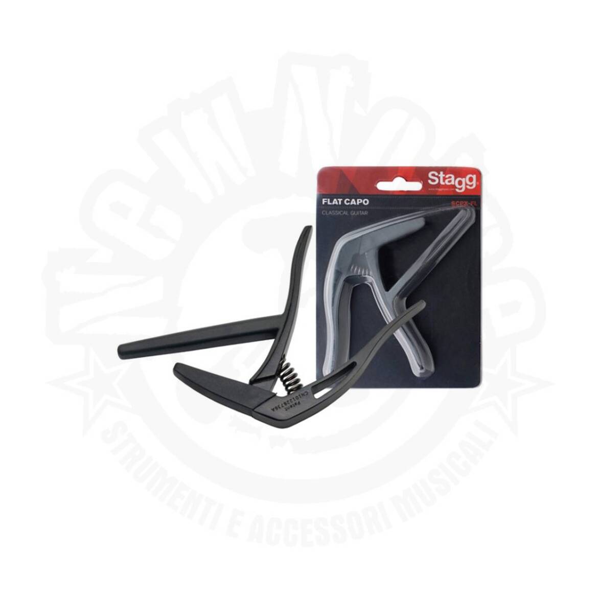 STAGG – SCPX-FL BK – Capotasto per chitarra classica nero