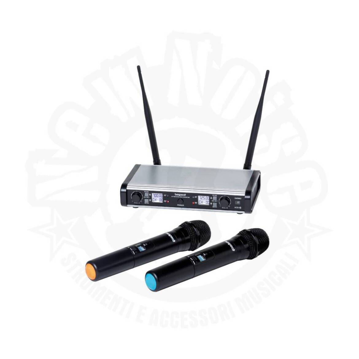 BESPECO – GM9882 – Radiomicrofono con doppio microfono palmare wireless