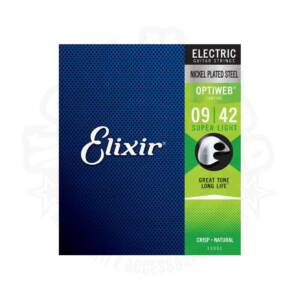 ELIXIR – 19002 - Muta di corde per chitarra elettrica Optiweb – 009/042