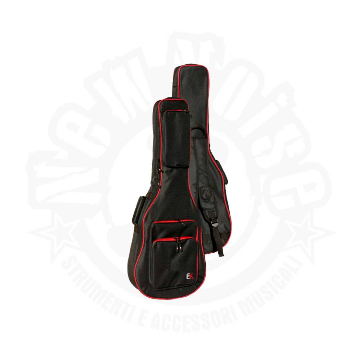 EK – FGA30RD – Borsa per chitarra acustica con imbottitura 30mm