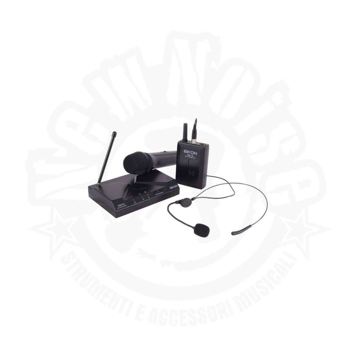 EIKON – WM101KITV2 – Radiomicrofono UHF con microfono gelato e archetto