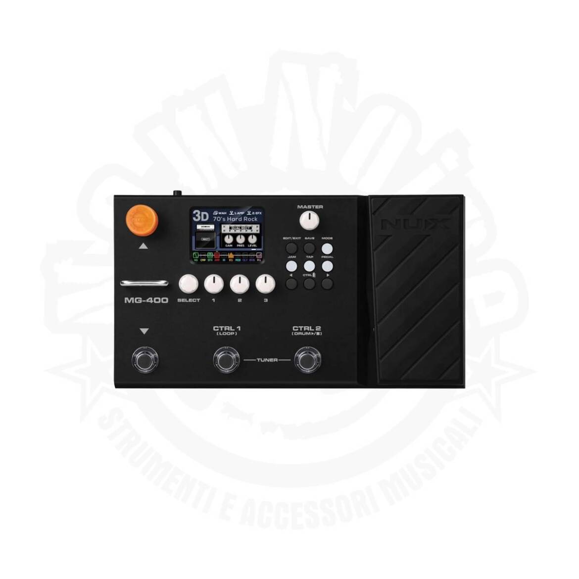 NUX MG-400 Pedaliera modeler per chitarra e basso