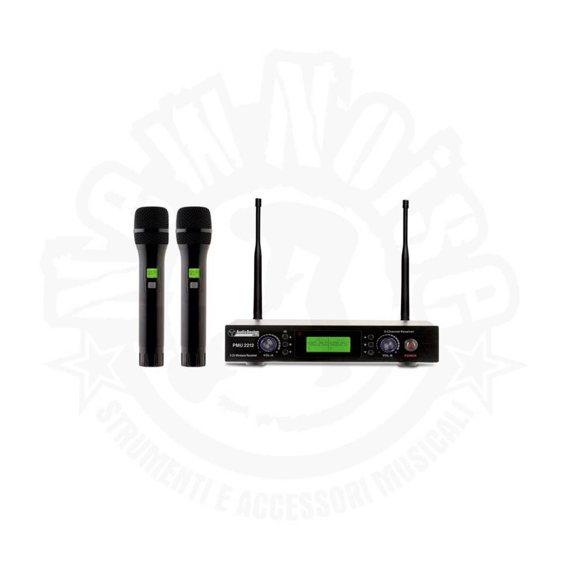 AUDIO DESIGN PMU 2212 Sistema wireless UHF 2 canali