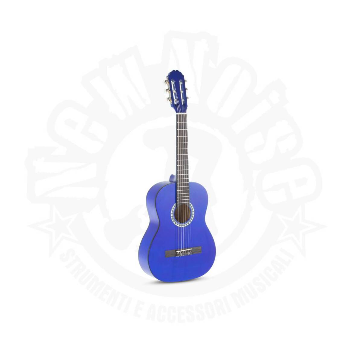 PURE GEWA Chitarra classica Basic 1/2 Color blu trasparente