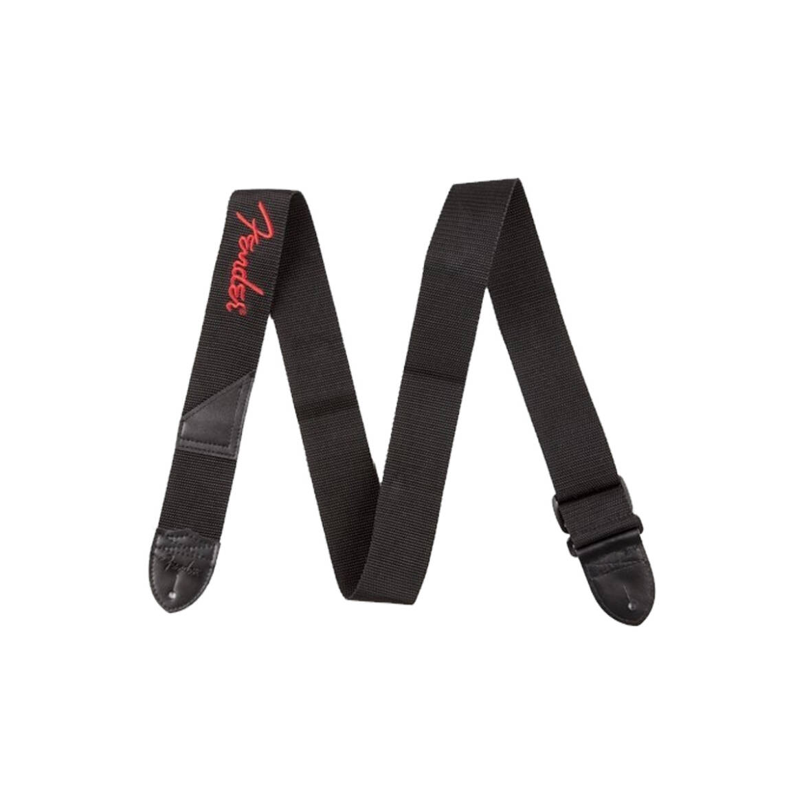 FENDER – 0990662015 – Tracolla in poliestere nera con logo Red